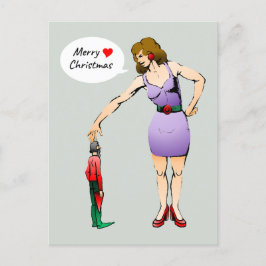 Det lilla julvykortet för Helgdag från Elf Helg Vykort