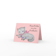 Det lilla Kitten Birthday Card