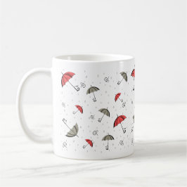 Det lilla röda paraplyet mugg