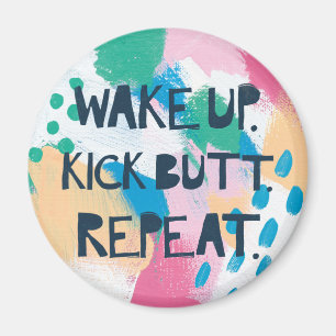 Det ljusa vaket för inspirationdropp sparkar up magnet