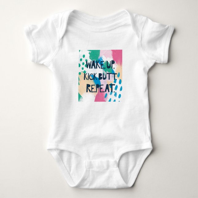 Det ljusa vaket för inspirationdropp | sparkar upp t shirt (Framsida)
