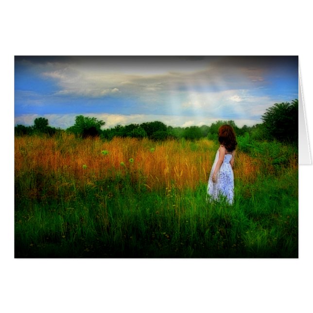 Det ljust hälsningskort (Framsidan Horizontal)