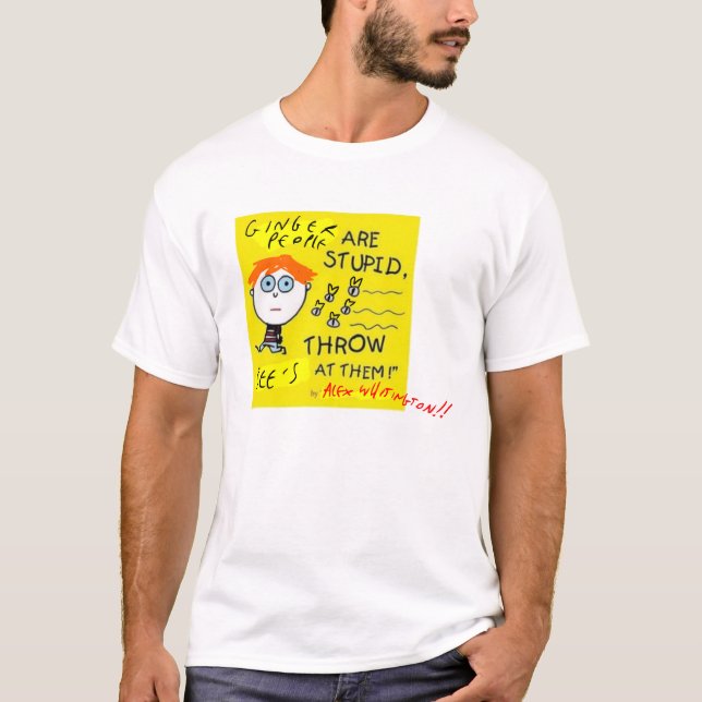 Det ljust rödbrun folket är dumt tee (Framsida)