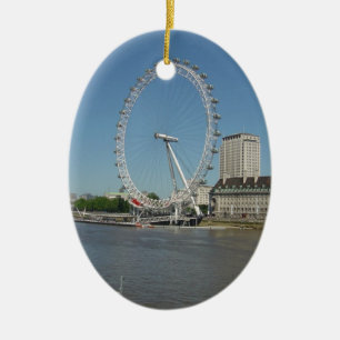Det London ögat Julgransprydnad Keramik