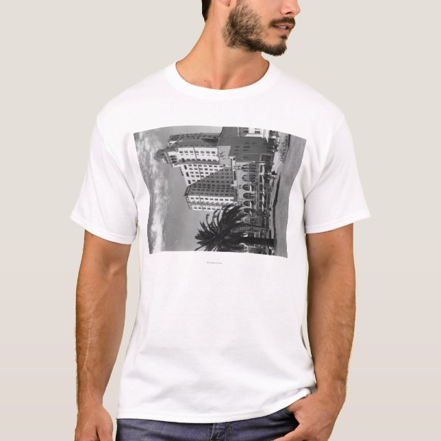 Det Long Beach Kalifornien Wilton hotellet T-shirt (Framsida)