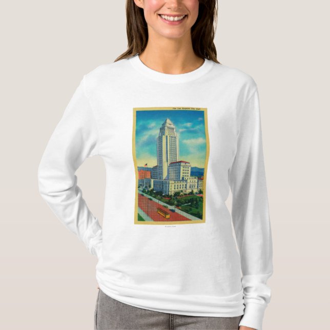 Det Los Angeles stadshuset T Shirt (Framsida)