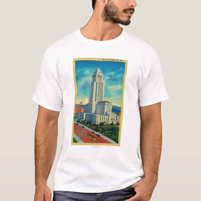 Det Los Angeles stadshuset Tee Shirt (Framsida)