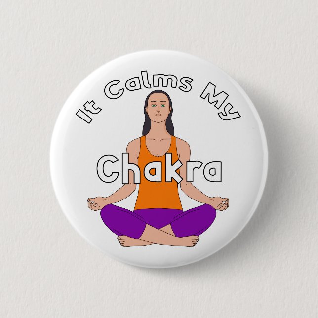 Det lugnar min chakra knapp (Framsida)