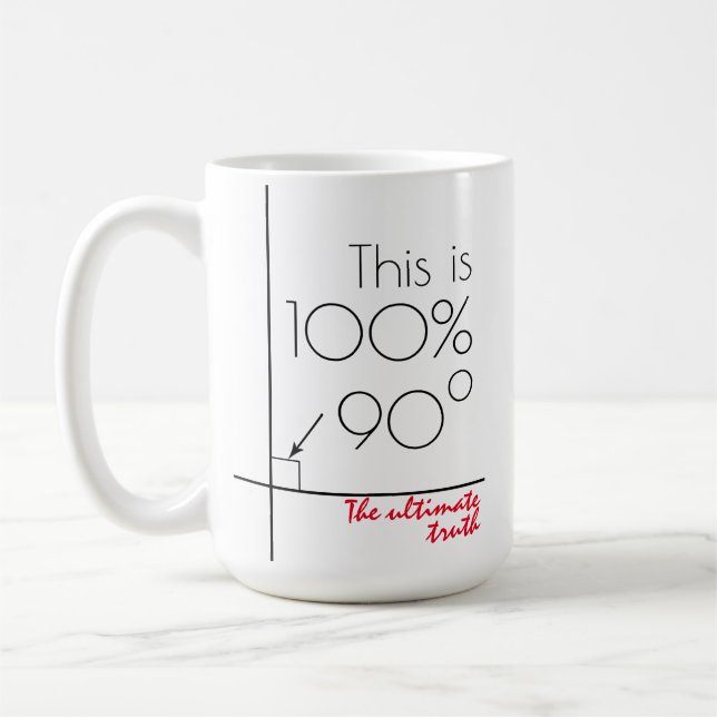Det lustiga anpassadet Ultimate Truth Kaffemugg (Vänster)