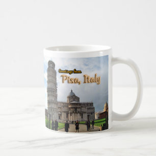 Det lutande torn av Pisa, italien Kaffemugg
