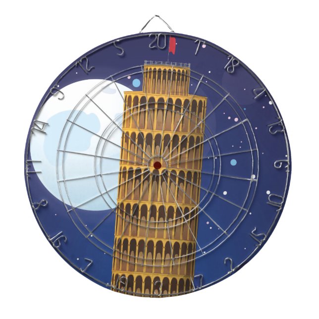 Det lutande tornet i Pisa Piltavla (Framsidan)
