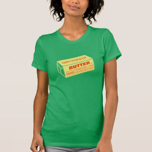 Det lyckliga folket äter (rött) smör, t-shirt