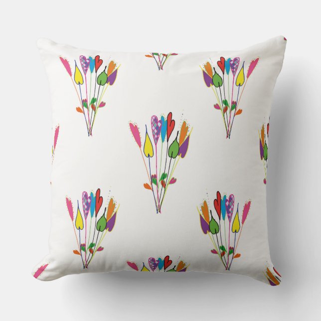 Det lyckliga kast dämpar 41 cm x 41 cm kudde (Framsida)