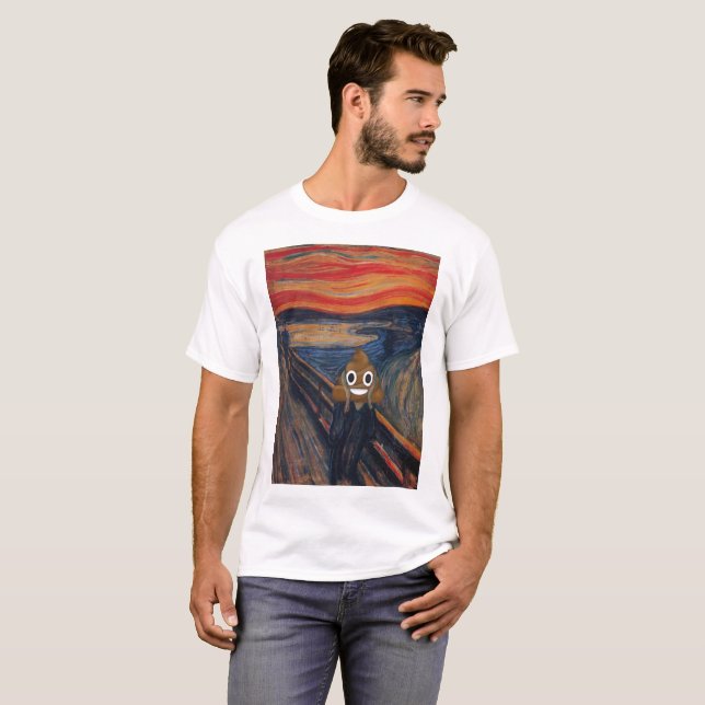 Det lyckliga Poopskriet Tee (Hel framsida)