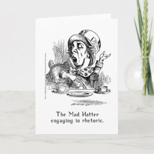 Det mad Hatter som är engagerat i retorik Kort