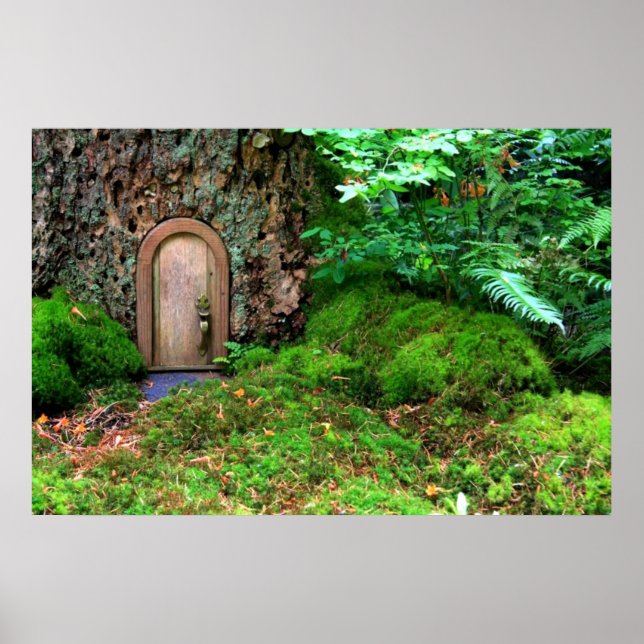 Det magiska trähuset i träd genom att läka kärlek poster (Framsidan)