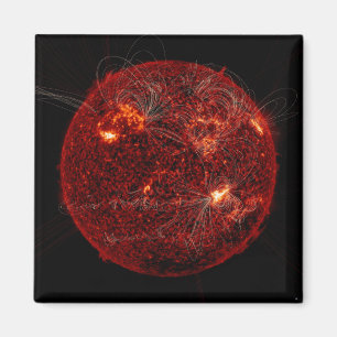 Det magnetiska fält fodrar på solen 3 magnet