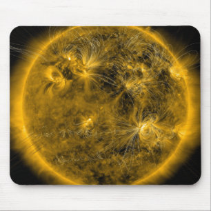 Det magnetiska fält fodrar på solen musmatta