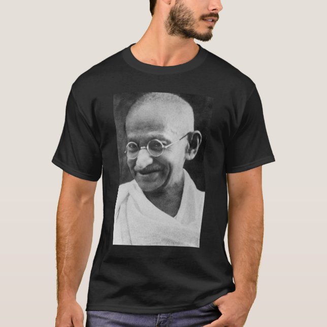 Det Mahatma Gandhi porträtt fotograferar Tröja (Framsida)