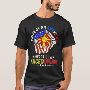 Det makedoniska amerikanska Pridet Foreign Macedon T Shirt