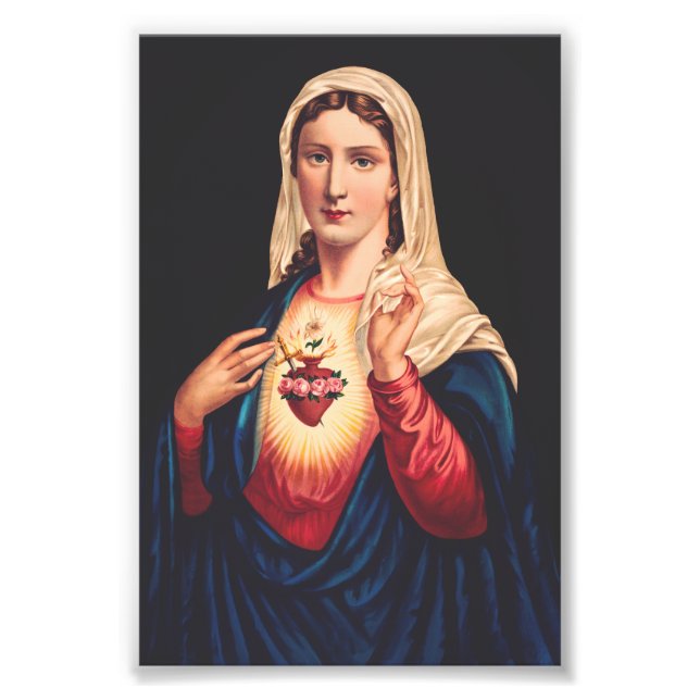 Det makulerade hjärtat av Mary Fototryck (Framsidan)