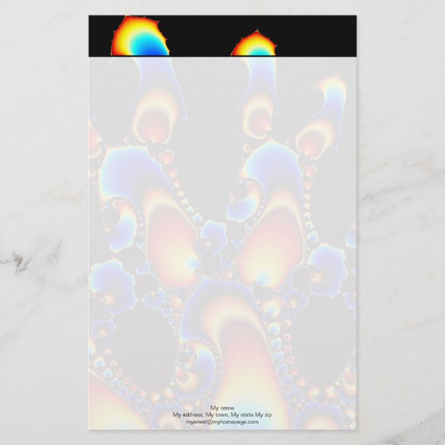 Det - Mandelbrot Fractal Brevpapper (Framsida)