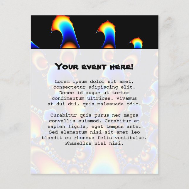 Det - Mandelbrot Fractal Flygblad (Framsidan)