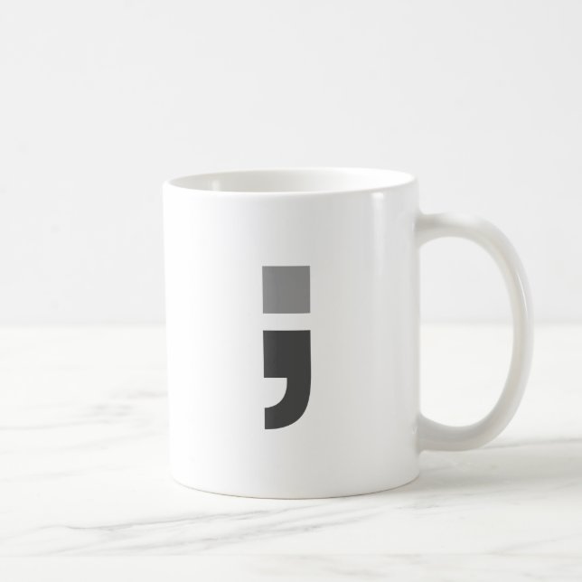 Det mångsidiga semikolonet kaffemugg (Höger)