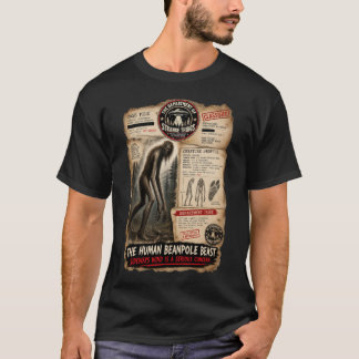 Det mänskliga bönstaksväsendet — Kryptidvarelse T Shirt