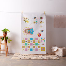 Det Marian gulliga Sanktt babytäcket kvadrerar och