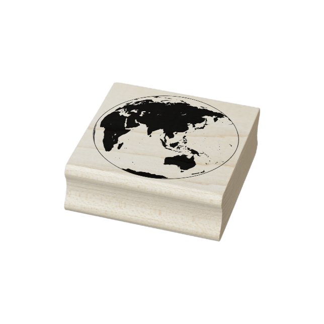 Det markbundna Globe A Global Impression Asia Stämpel (Stämpel)