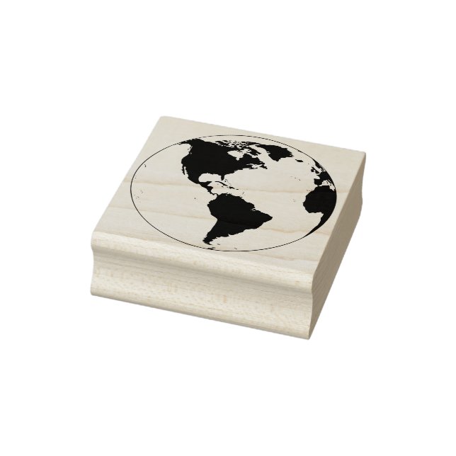 Det markbundna jordklotet är ett globalt intryck stämpel (Stämpel)