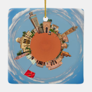 det marrakech planet morocco reser lite turismLAN Julgransprydnad Keramik