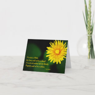Det maskrosblommaAnne Bradstreet citationstecknet Helgkort