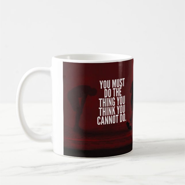 Det måste du göra - arbeta i rörelse kaffemugg (Vänster)