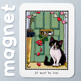 Det måste vara kärlek Cute Cat-eget namn Magnet