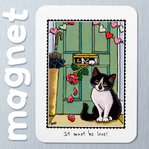 Det måste vara kärlek Cute Cat-eget namn Magnet