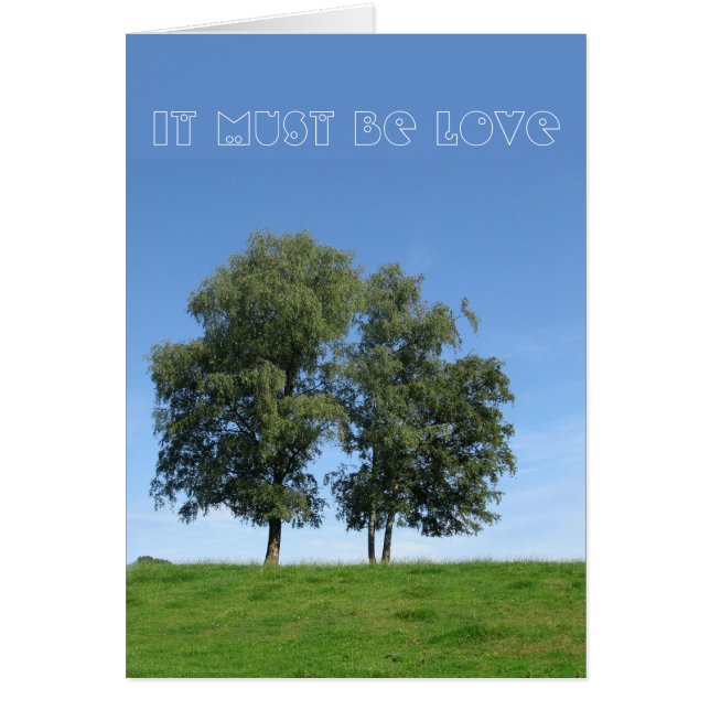 Det måste vara Kärlek Hälsningskort (Framsidan)