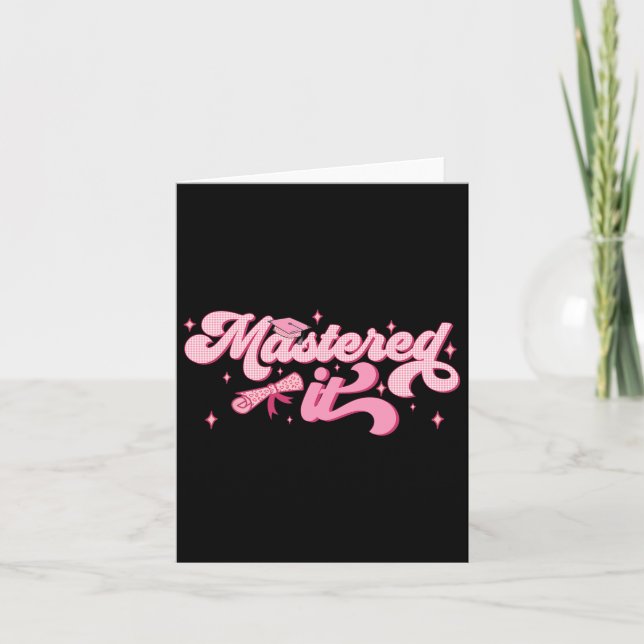 Det masterexamen i Student Mba Studenten Kort (Framsida)