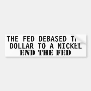 DET MATAT DEBASERAT DOLLAR TILL EN NICKEL BILDEKAL