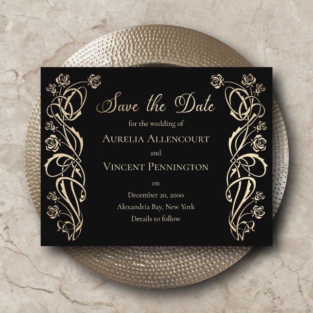 Det medeltida Royalet Ro Bröllop spara datum Datumet (Skapare uppladdad)