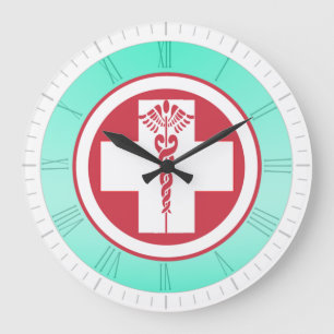 Det medicinska kontoret/sjukhuset/sjukvården tar stor klocka