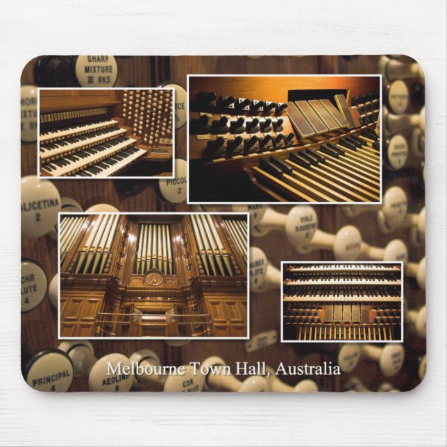 Det Melbourne stadshuset leda i rör organ Musmatta (Framsidan)