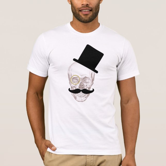 Det mest fanciest av döskallar tee (Framsida)