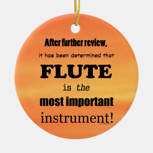 Det mest flagranta instrumentet julgransprydnad keramik (Framsidan)