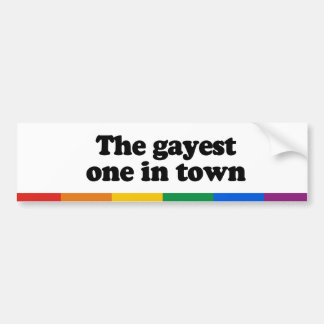 Det mest gayest i town bildekal