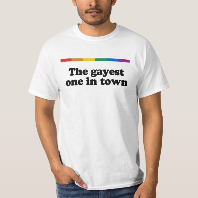 Det mest gayest i town tee (Framsida)