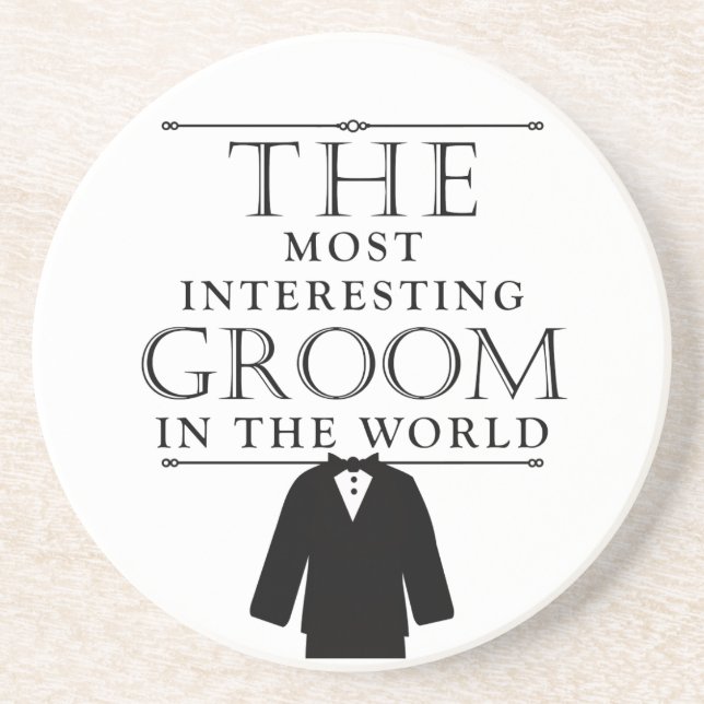 Det mest intressanta Underlägg från Groom Bachelor Sandsten (Framsidan)