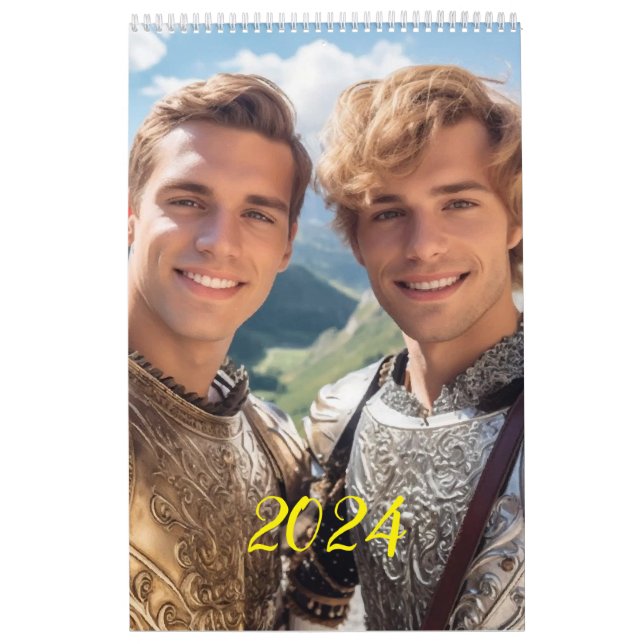 Det mest romantiska manarna. 2024 kalender (Omslag)