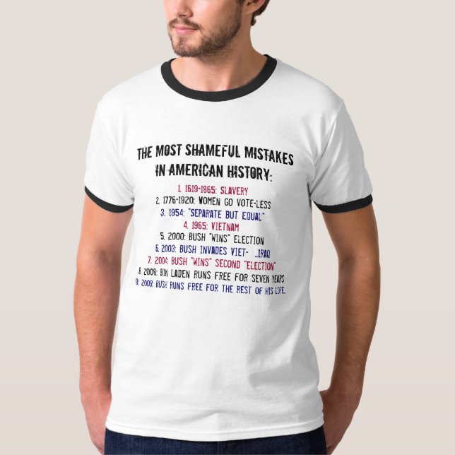 Det mest skamlig missförstår i amerikansk tee shirt (Framsida)